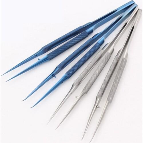 Titanium alloy mobile phone repair fingerprint flying line tweezers 0.15mm fine-tipped tweezers lengthened and hardened can be u
