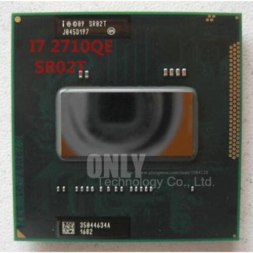 Free shipping intel latop core CPU I7-2710QE SR02T I7 2710QE SRO2T 2.1G/6M 100% chips new and original IC
