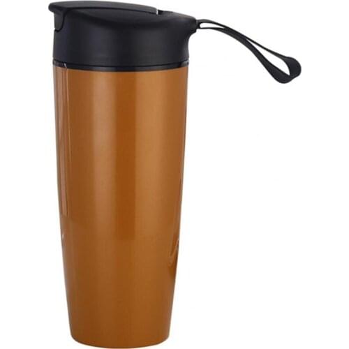 Thermal Cup Rust-resistant Ceramics Liner Stainless Steel Portable Car Vacuum Flask for Outdoor