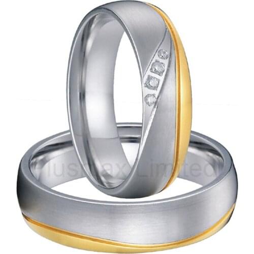 Anel alliance titanium jewelry nice handmade custom promise wedding rings