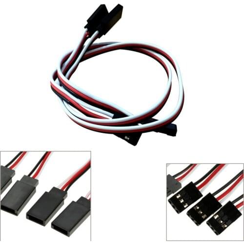 50pcs/lot RC Servo Extension Cord Cable Wire Female to Male 150mm 300mm 500mm 1000mm Lead