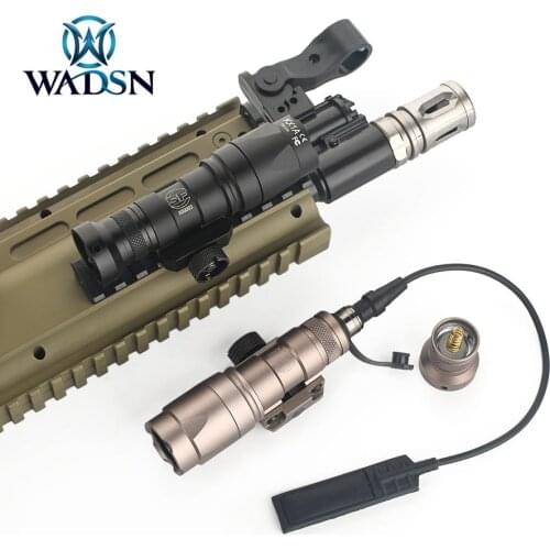 WADNS Tactical Surefir M300A Mini Scout Light Hunting Gun M300 Torch with TailCap Airsoft Flashlight Weapon Light Fit Picatinny