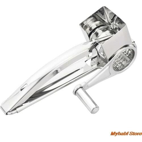 1pc Hand-crank Rotary Cheese Grater Stainless Steel Cheese Slicer Butter Rallador Planer Vegetable Potato Shredder Kitchen Tools