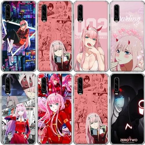 Anime Zero Two Darling in the FranXX Phone Case For Huawei P40 P30 P20 P10 Mate 10 20 30 Lite Pro P Smart Z Plus 2019 2018 Cover
