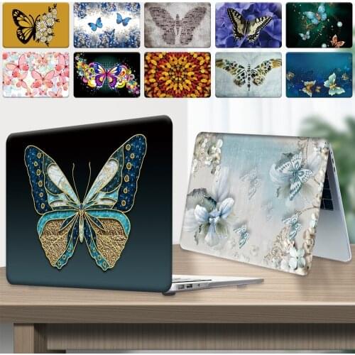 Laptop Case for Apple Macbook Air 13 (A1932 A2179)/Pro 15 A1398/macbook 12 A1534/Pro 13 A2338 M1 Butterfly Pattern Computer Case