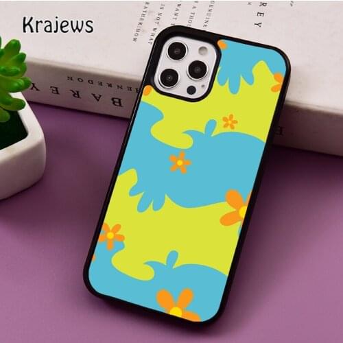 Flower Scooby phone Case For iPhone 5 SE 2020 6S 7 8 Plus 12 mini 11 Pro X XR XS Max Samsung S8 S9 S10 coque Cover