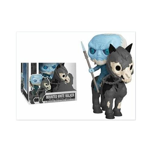 FUNKO POP HBO Game of Thrones Mounted Whtie Walker the Night King Ride on Horse MOUNTAIN Action Figure Collection Model Toy Gift