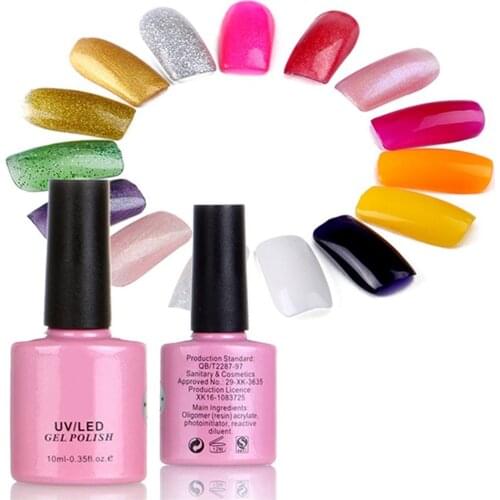 New Hot10ml Soak-off UV LED Gel Polish Nail Art Base Top Coat Long-lasting