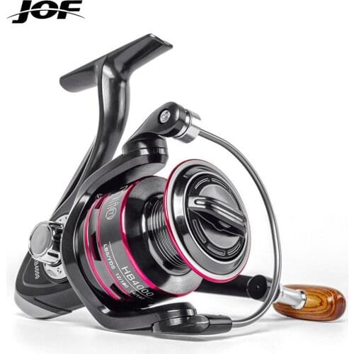 JOF Fishing Reel All Metal Spool Spinning Reel 8KG Max Drag Stainless Steel Handle Line Spool Saltwater Fishing Accessories