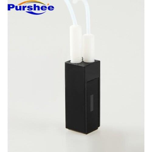 Quartz flow cuvette with M6 threaded connectors(200ul)