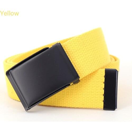 FLYING ART fashion casual Belt for young men and women couples can be customized logo jeans cotton multicolor belt