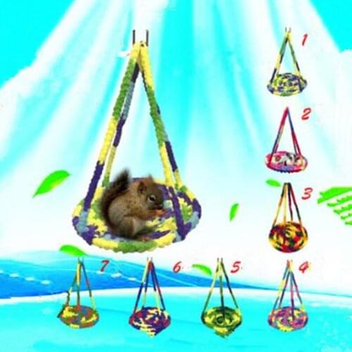 Small pet hammock parrot hamster parrot climbing net honey bag sable chinchilla hand-woven basket small pet adventure swing