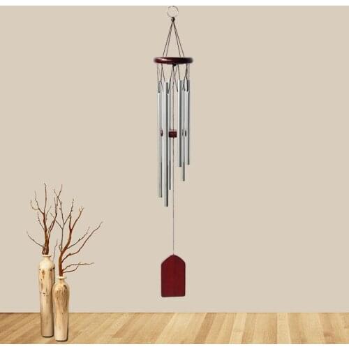 6 Tube Metal Wind Chime Living Room Door Wall Hanging Ornament Home Garden Outdoor Decor Wind Bells