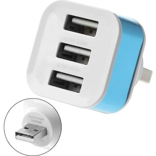 Mini 3-Port USB 2.0 Hub Adapter Splitter Expansion For PC Laptop MacBook