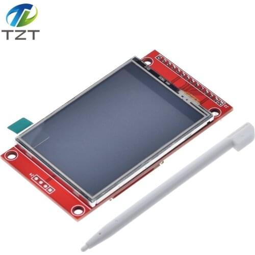 2.4" 240x320 SPI TFT LCD Serial Port Module+5V/3.3V PBC Adapter Micro SD ILI9341 White LED with touch/No touch for Arduino