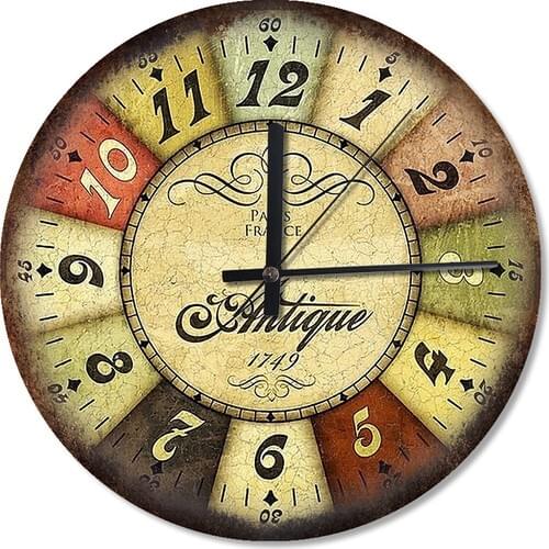 Tablomega France Paris 1749 Antique Pattern Wall Clock