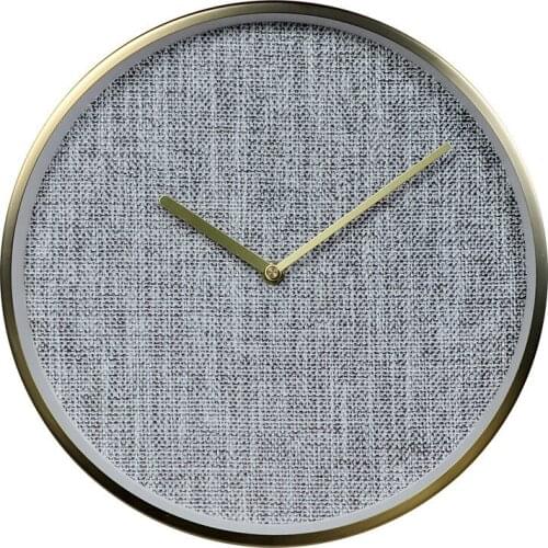 Creative Simple Wall Clock Nordic Grey Vintage Silent Living Room Quartz Metal Wall Clock Rreloj De Pared Home Decor DL60WC