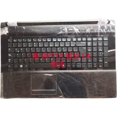 YUEBEISHENG New/org For SAMSUNG RF710 RF711 RF712 Palmrest Latin keyboard upper cover Touchpad