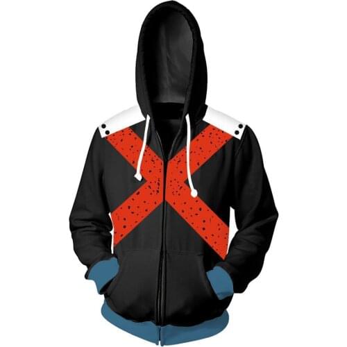 2021 New Mens Cosplay Costume 3D Printing Hoodies Sweatshirts Uniforms Men Women Zipper Hoodies Tops Coat Jacket Outfits
