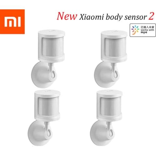 New Xiaomi Mijia Motion Sensor 2 Human Body Sensitive Ambient Light Dark Transducer Bracket Bluetooth Work With Smart MI APP