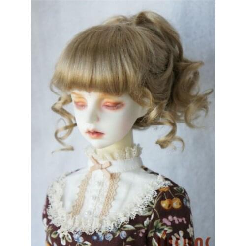 JD261 1/3 SD synthetic mohair doll wigs Updo style BJD hair