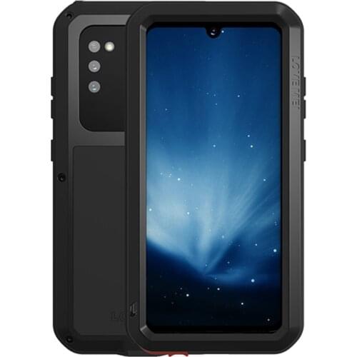 6.1'' LOVE MEI Powerful Heavy Shockproof Funda Metal Cover for Samsung Galaxy A41 A415F A415 Case Silicone Coque Toughened Glass