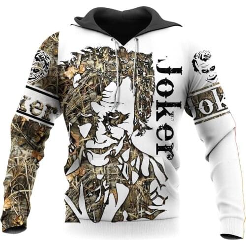 Beautiful Tattoo clown 3D All Over Printed Hoodie Harajuku Fashion Hooded Sweatshirt Autumn Unisex hoodies sudadera hombre
