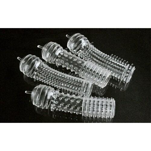 YUECHAO Penis Extender,Cock Ring Adult Sex Products Reusable Condom Sexy Toys Penis Sleeves Sex Toys for Man,Adult Products ST62