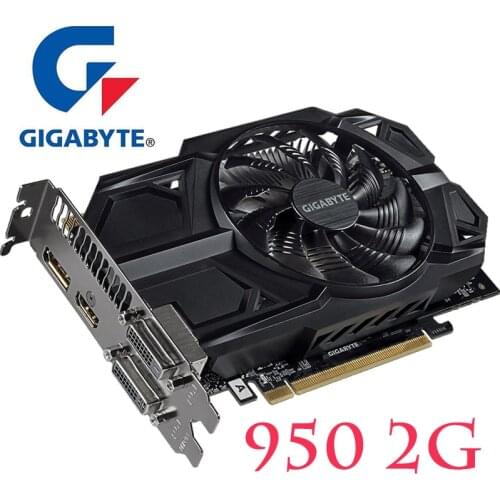 GIGABYTE GTX 950 2GB Graphics Cards 128Bit GDDR5 Video Card for nVIDIA VGA Cards Geforce GTX950 HDMI 1050TI 750 Ti 950-2GB Used