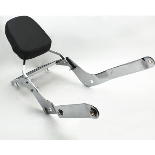 Rear Luggage Rack Support Tail Box Holder Cargo Shelf Bracket w/ Backrest Sissy Bar for Honda Shadow 750 VT750 2004 - 2011