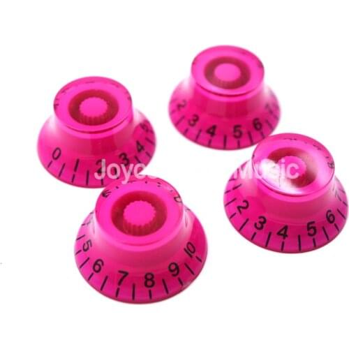 1 Set of 4pcs Niko Pink Top Hat Electric Guitar Knobs For LP SG Style Electric Guitar Free Shipping Wholesales