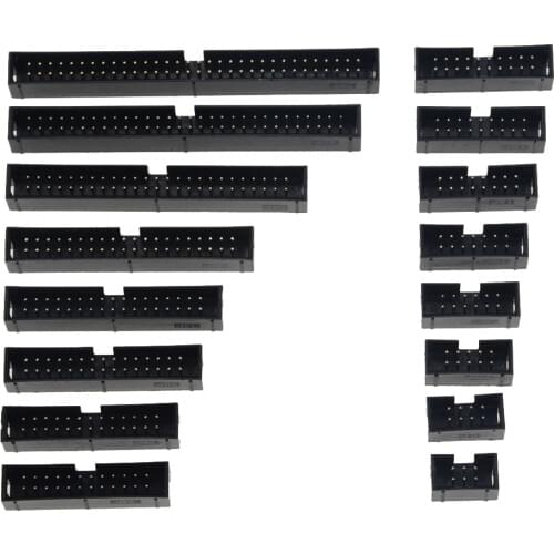 10PCS DC3 6P 8P 10P 14P 16P 20P 26P 30P 34P 40P 50P 2.54mm Socket Header Connector ISP Male Double-Spaced Straight IDC DC3-6P
