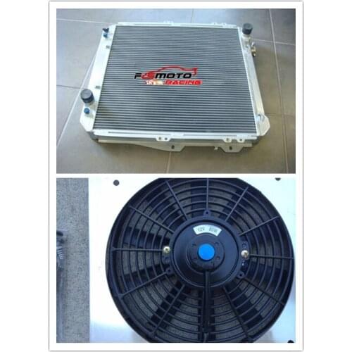 3 Core Full Aluminum Alloy Radiator + Shroud + FAN For Toyota Hilux surf KZN130 1KZ-TE 3.0 TD AT 1993-1996 96 95 94 93