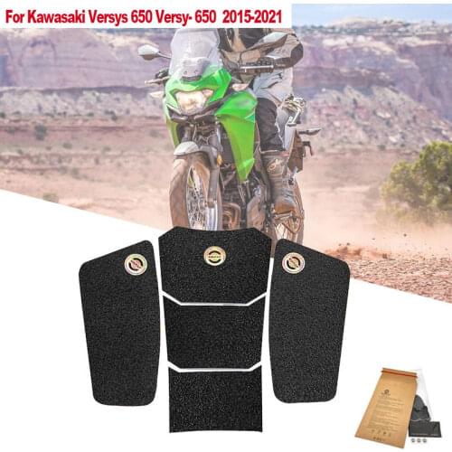 Motorcycle Accessories Anti Slip Tank Pad Tank Side Traction Sticker Protector For Kawasaki Versys X-300 300X 2017 18 2019 2020