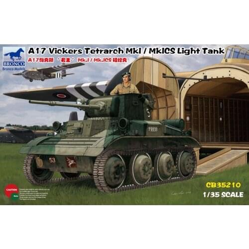 BRONCO CB35210 1/35 A17 Vickers Tetrarch Mk.I/Mk.ICS Light Tank - Scale Model Kit