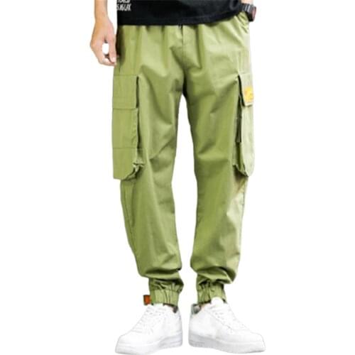 Men Pants Cargo Baggy Long Pants Casual Loose Sports Running Trousers Pockets Ropa Para Hombre Mens Clothing