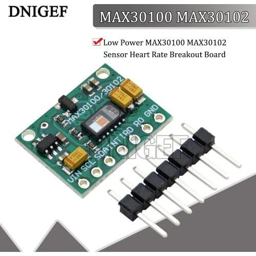 Low Power MAX30100 MAX30102 Sensor Heart Rate Breakout Board For Arduino Blood Oxygen Sensor Module MAX30100 Pulse Oximeter