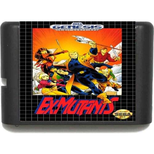 Ex Mutants 16 bit MD Game Card For Sega Mega Drive For Genesis