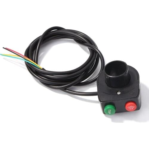 E-bike Headlight Taillights Horn Switch 2 in 1 Electric Bicycle Scooter Accessories