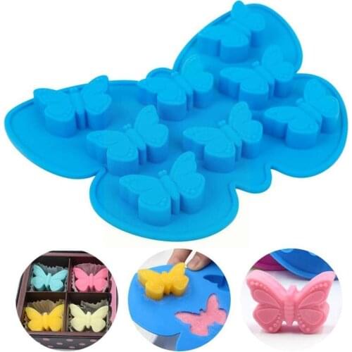 Butterfly Cake Mold Silicone Baking Mold Butterfly For Chocolate Resin Epoxy Ice DIY Cube Craft Mold Trays Tool Shaped Jewe U7G1