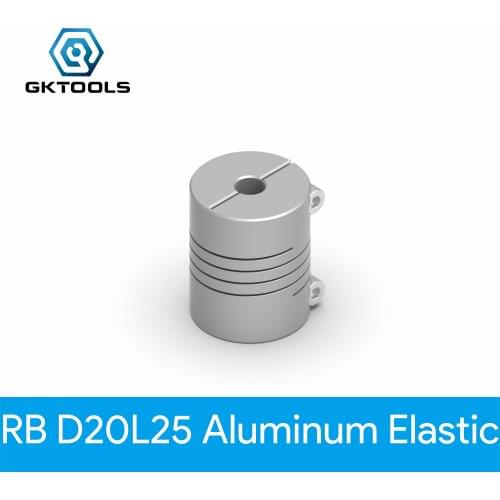 GKTOOLS CNC coupler couples OD 20X25mm ID6.35/7/8/9.5/10mm Aluminium Stepper Motor Flexible Shaft coupling