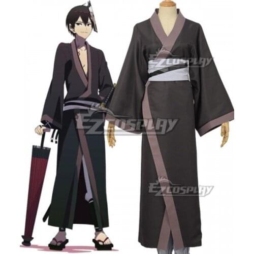 Naka no Hito Genome [Jikkyochuu] Nakanohito Genome Kaikoku Onigasaki Kimono Halloween Adult Outfit Cosplay Costume E001
