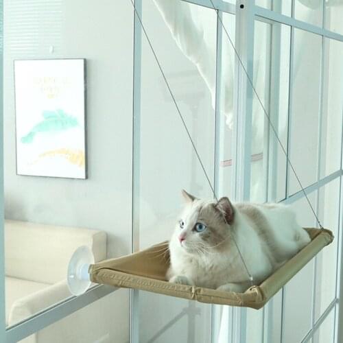 Cute Pet Hanging Beds Cat Sunny Window Seat Mount Pet Cat Hammock Comfortable Cat Pet Bed Shelf Seat Beds