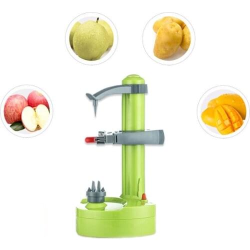 Multifunction Stainless Steel Electric Peeler Automatic Fruit Peeler Vegetable Cutter Three Spare Blades Potato Peeler Machine