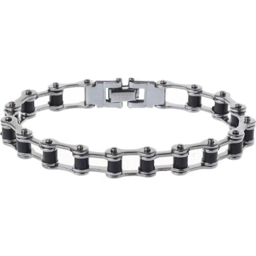 High Quality Classic Stainless Steel Biker Motorcycle Chain Men Bracelet Jewelry