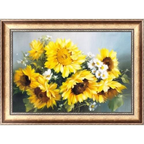 DIY 5D Sunflower Diamond Embroidery Painting Cross Crafts Stitch Kit Home Decor 35cm*25cm