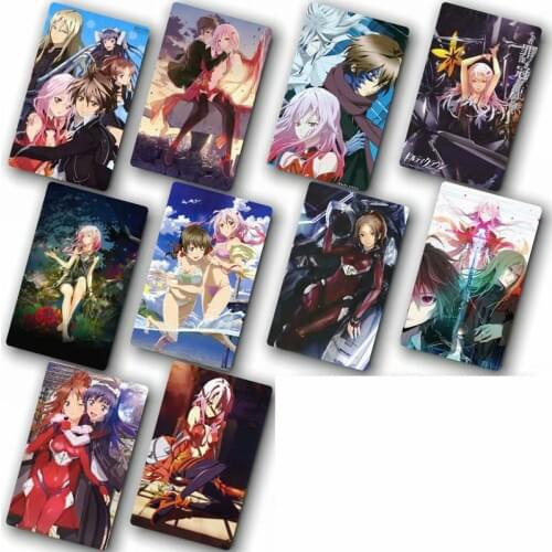 Guilty Crown Sticker 100pcs Different Style Anime Stickers Bus ID Waterproof DIY Card Stikers Classic Toys