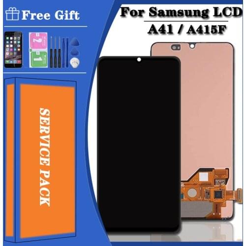 Original For SAMSUNG Galaxy A41 2020 Display A415 SM-A415F/DSN SM-A415F/DSM LCD Screen Touch Sensor Digitizer Assembly