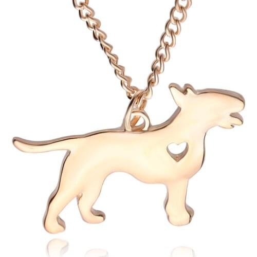 Dog Pendant Necklace Puppy Heart cut off pet Lover dog Memorial Necklaces Pendants Animal Charms gifts for dog lovers
