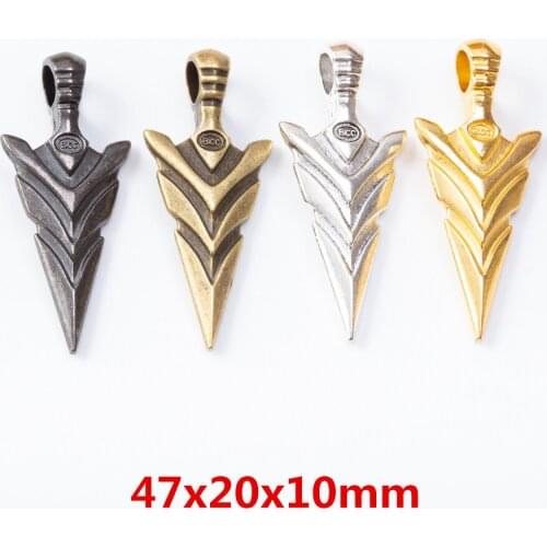 8 pieces of retro metal zinc alloy arrow pendant for DIY handmade jewelry necklace making 7026